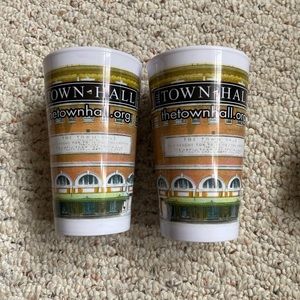 Broadway cups You get 2 New York City TOWN HALL 16 oz each. Nyc new
